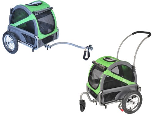DoggyRide Mini Trailer-Stroller Green
