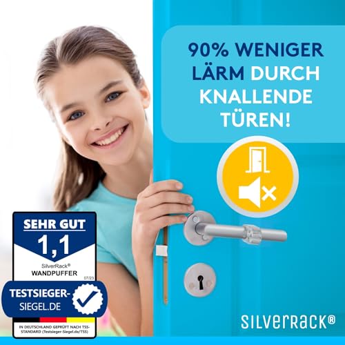 SilverRack Türstopper Wand selbstklebend Türklinkenpuffer Wandpuffer – Ansicht 6