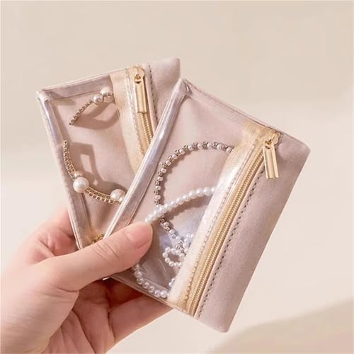 Bolsas de joyería de terciopelo antiturbio que protegen tus aretes de la oxidación 8