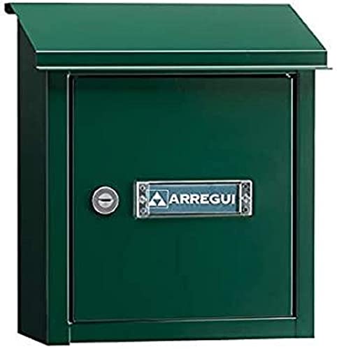Arregui V4093 Buzón Recogecartas de Acero, tamaño S (DIN A5), Verde