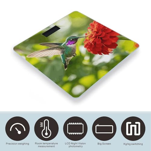 Báscula digital de baño con vidrio templado 10 in x 10 in miniatura 3