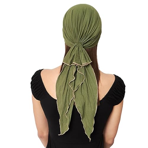 Image of The Headscarves Women Bamboo Pre Tie Scarf (HS107 Multicolor)