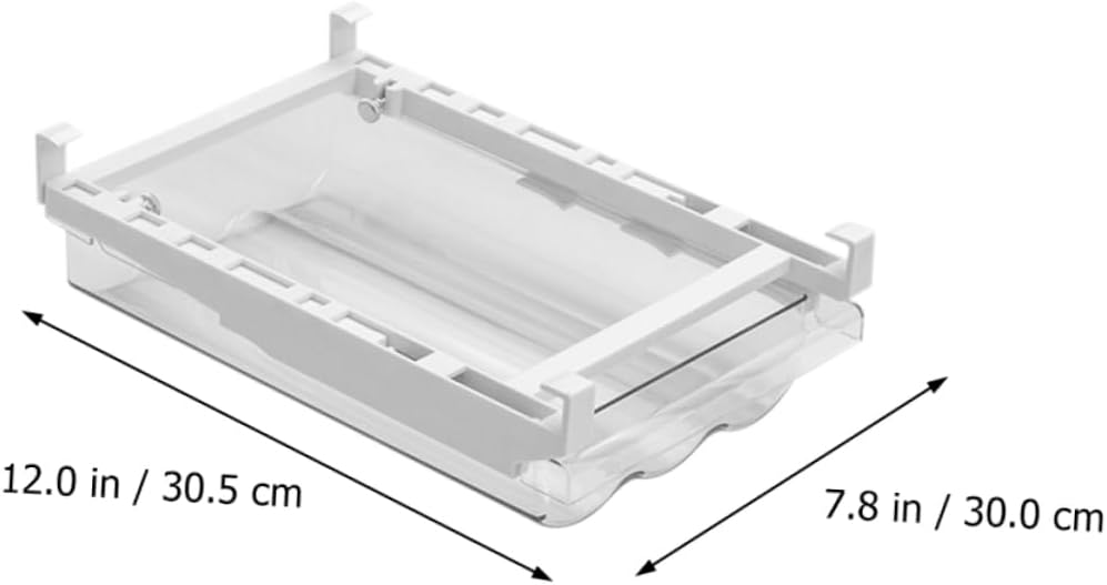 Vaguelly Egg Drawer Container Refrigerator Egg Holder Pull-Out Design Sturdy Storage Box for Kitchen and Fridge Organization Plastic 1 Piece
