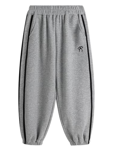 Image of 2026 Premium Girls Jogger Pants with Side Stripes & Elastic Waist & Pockets, Casual Sportswear