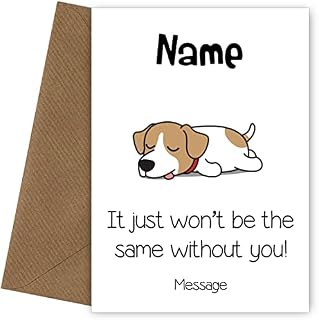 Funny Leaving Card - Won't Be The Same Without You. Sorry You're Leaving Card for Work Colleague when Retire or New Job. Good luck in your new job adult humour card for work wife, work mum or work dad