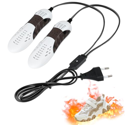 flintronic Secador de Zapatos Eléctrico, Calentador de Zapatos y Botas, Secador de Zapatos de 360ª Integral con 3 Modos de Temporizador, Secador de Calzado Portátiles para Zapatos,Calcetines,Guantes