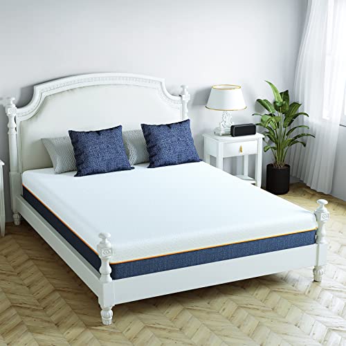wowttrelax Matelas 140x200 Hauter 20 cm, Mousse Gel à Mémoire de Forme, 7 Zones de Soutien Latex, Haute Resilience Ultra Respirante, Hypoallergénique, Certifié Oeko-Tex