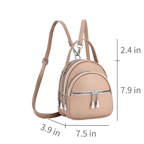 Sac à dos convertible pour femme en cuir tendance YUNZLAN