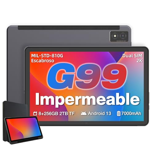 AGM Pad P1 Tablet Rugerizada Android (2024), G99 Tablet con Teclado y Funda, Pantalla de 10.36