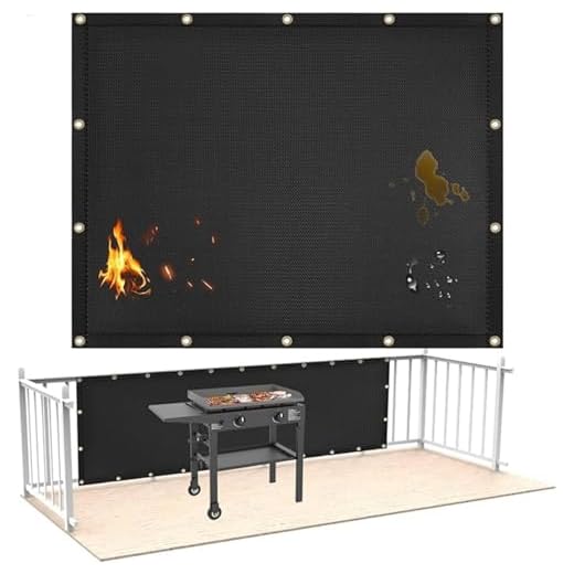 Protector térmico ignífugo para pared detrás de la parrilla, protector térmico para estufa de leña, protector de pared de estufa, accesorios de alfombrilla de parrilla de barbacoa compatibles con