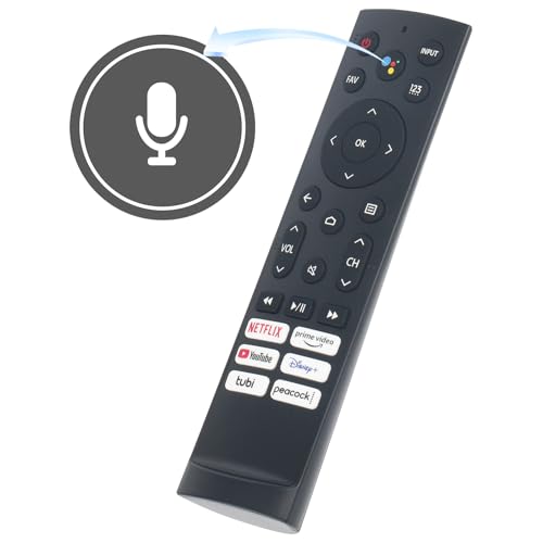 AULCMEET ERF3A90 New Replace Voice Remote fit for Hisense 4K ULED HDR Smart TV U7G U9G U8H Series 55U6K 75U6K 85U7H 55U7G 65U78G 75U78G 65U8G 65U7G 55U8G 75U9DG 55A76K 75U7G 55U8H 65U8H 75U8H - Image 4