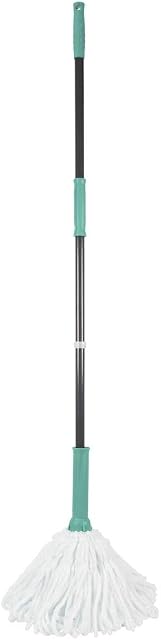 JVL 20-034TQ Super-Absorbent Easy Twist Microfibre Floor Mop, Turquoise/Grey