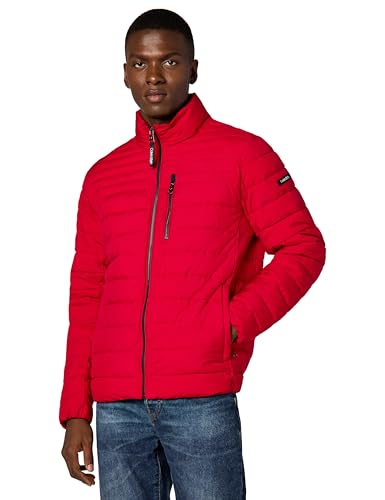 Calvin Klein Men's Classic Packable Down Jacket, Deep Red, Large