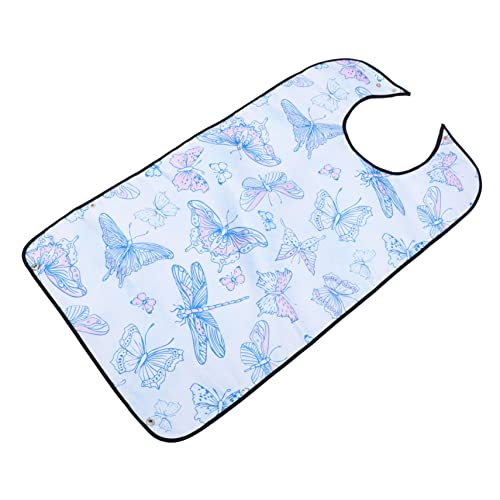 Cabilock 1ピーシー成人用??兜 洗える 防水 エプロン 食事用 用 便利な衣