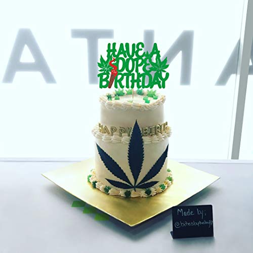 Vivicraft Have a Dope Birthday Cake Topper, Marijuana Birthday Cake Topper, Glitter Green Leaf Birthday Cake Topper for Cannabis Cake Decoration, Marijuana Party Decorations Decor (6.81’’ x 4.37’’) 6 Vivicraft Have a Dope Birthday Cake Topper, Marijuana Birthday Cake Topper, Glitter Green Leaf Birthday Cake Topper for Cannabis Cake Decoration, Marijuana Party Decorations Decor (6.81’’ x 4.37’’) - Image 7