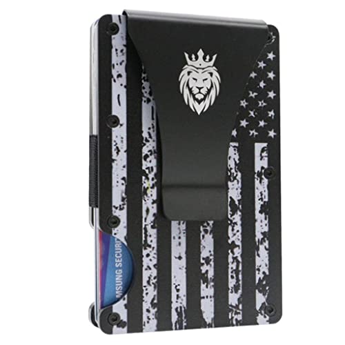 Minimalist Wallet for Men - RFID Blocking Front Pocket - Credit Card Holder - Money Clip