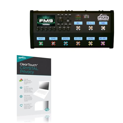 BoxWave Screen Protector Compatible with Fractal Audio FM9 Mark II Turbo - ClearTouch Crystal Privacy (2-Pack), Privacy Screen Protector Flexible Film Clear