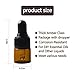 Easeen Sample Dropper Bottles, Mini Dropper Bottles with 2 Pcs Plastic Droppers for Traveling Essential Oils DIY Cosmetic Liquid Sample Perfume (Amber, 1ML)