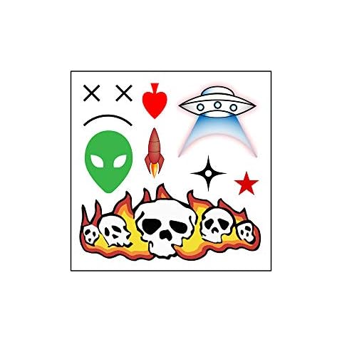 PopStarTats Lil Pump Inspired Face Temporary Tattoos Sheet Cover