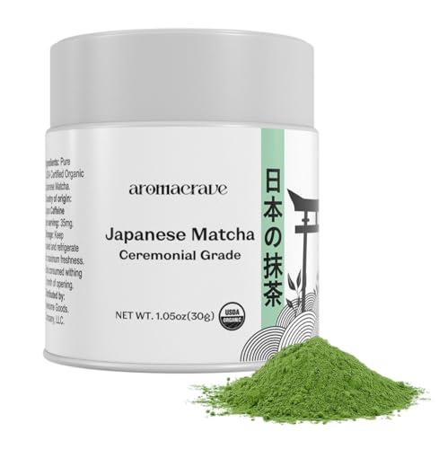 AROMACRAVE Japanese Matcha Green Tea Powder – Ceremonial Grade –