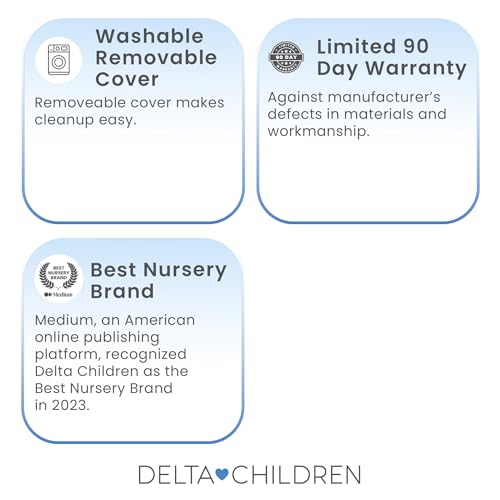 Image of Delta Children 3-Inch Mini Crib Sheet Set, 4 Pack, Soft and Breathable 100% Jersey Knit Fitted Sheet Set, Crib Sheets for Baby Boys and Girls, Grey
