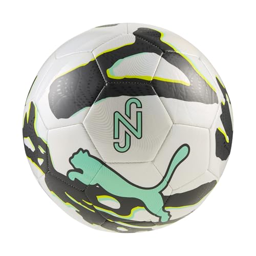 PUMA Unisex Neymar Jr Graphic Soccer Ball White- Black-Lux Lime SS26 5 Neymar Jr Graphic Ball