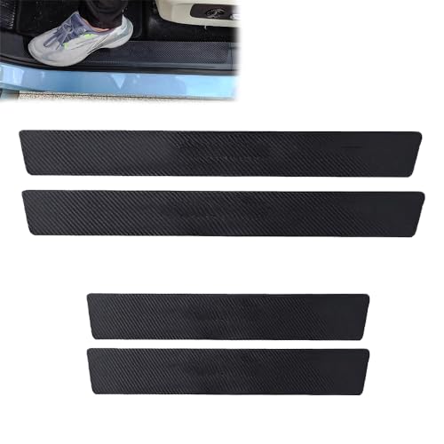 Image of WISKA 4PCS Car Door Strip Carbon Fiber Wrap Sill Anti Scratch Tape for Car Accessories (for Universal)