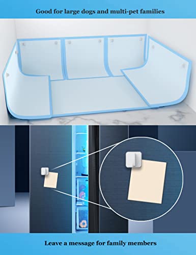 Image of Pee Pad Holder for Dogs Potty Training Pad Magnetic Wall Holder for Leg-Lifting Dogs & Marking in the House Compatible with Any Size of Puppy Pee Pads (White)