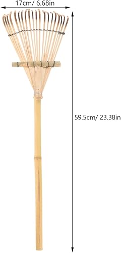 Miniatura 4 de Rastrillo de jardinería de mano para recolección de hojas, herramienta de rastrillo con dientes para el cuidado del césped y el jardín, ideal para