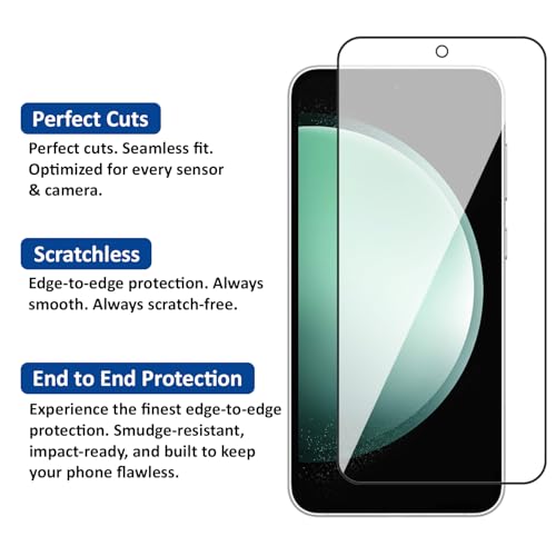 Image of AIBEX Tempered Glass for Samsung S23FE 5G / Samsung A54| 9H Hardness | Anti-Glare & Anti-Fingerprint | Water Resistant | Edge-to-Edge Full Screen Protector | Bubble-Free Installation