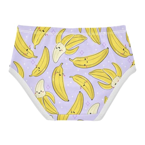 Wusikd Fruit Banana Girls' Underwear Cotton Girls Briefs Soft Toddler Underwear 4T Multi2