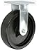 Albion 16PB08201R 8" Diameter Polypropylene Wheel Medium Heavy Duty Rigid Caster, Roller Bearing, 4-1/2" Length x 4" Width Base Plate, 850 lb. Capacity