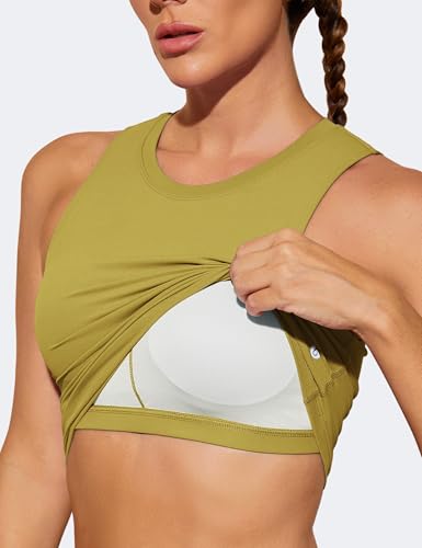 Image of Natural Feelings Nudi Sports Bras for Women Removable Padded Yoga Tank Tops Sleeveless Fitness Workout Crop Tops