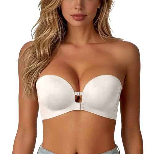 Strapless Bra for Women Wireless Seamless Bandeau Bra Non-Slip Tube Tops | Bandeau Bras for Womens, Push Up Comfort Soft, Comfortable and Breathable, for Party Club Wedding Daily Wear - image 1