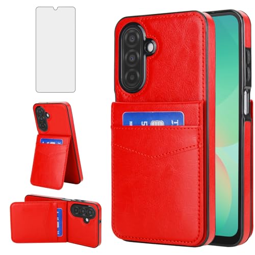 Étui Samsung Galaxy A26 5G Asuwish en cuir pour voyager léger sans portefeuille avec vos cartes