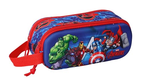 safta Avengers 3D - Trousse Double 3D, Trousse pour...