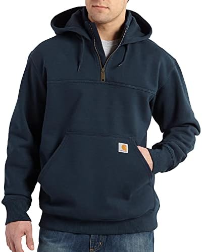 Carhartt Men's Rain Defender Loose Fit Heavyweight Quarter-Zip Sweatshirt, New Navy, X-Large