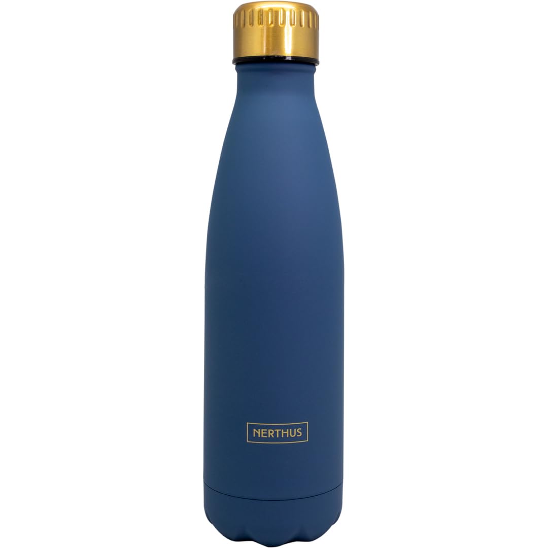 NERTHUS FIH 1531-500 ml Classic Insulated Bottle - Double Walled Stainless Steel - Airtight Cap - BPA Free
