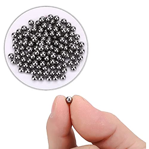Dingzing 100PCS Metallkugeln Für Steinschleuder Reinigungsperlen Für Flaschen Fahrrad Stahl Kugel Ersatzteil Stahlrundkugeln 8 mm Verwendung Hochwertiger Edelstahl Poliertechnologie