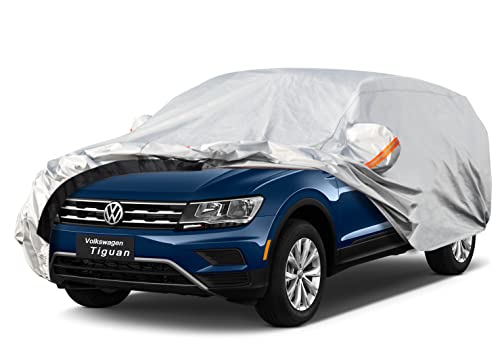 Image of GUNHYI 6 Layer SUV Car Cover Custom Fit vw Tiguan (2016-2026) Waterproof All Weather, Heavy Duty Outdoor Snow Sun Rain Uv Protection (Ships from US Warehouse, Delivery 3-8 Days)