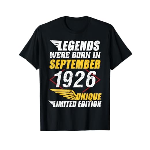 Cumpleaños Septiembre 1926 Edición Limitada Regalo Vintage Camiseta