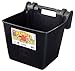 Little Giant® Plastic Hook Over Feeder | Mountable Livestock & Pet Feed Bucket | Horse Feed Bucket | Made in USA | 15 Quarts | Black