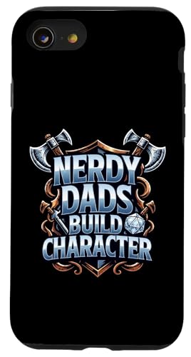 Nerdy Dads Build Character Funny RPG Dice Tabletop Gamer �X�}�z�P�[�X iPhone SE (2020) / 7 / 8 �p