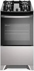 Electrolux Fogão 4 bocas Electrolux Cinza Efficient Mesa Vidro, Tripla Chama e PerfectCook (FE4GG) Bivolt