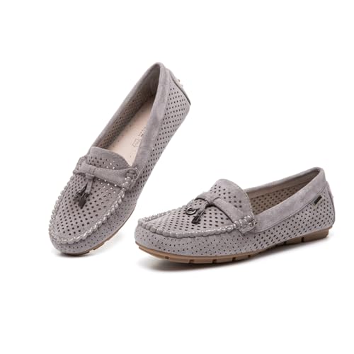 Image of Bernal Women's Non-Slip Penny Loafers - All-Day Comfort Flat Driving Shoes for Work Office & Casual Walking