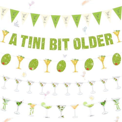 Bannière anniversaire A Tini Bit Older pour remplacer les décorations trop classiques