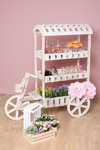 Regalos Miguel - Carritos Candy Bar - Carrito Candy Bar Peach Blanco Envejecido