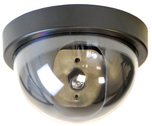 Privathaus Security Set 3 Stück Sicherheitskameras Attrappe Kamera Dummy mit Licht - perfekte Immitation Cover