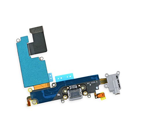 Connecteur De Charge Dock + Jack + Micro Pour IPhone 6S Plus | Nappe De Réparation Gris/noir | Pièce Générique Neuve