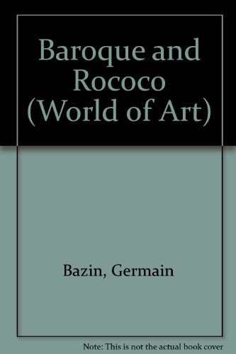 Baroque And Rococo (The World Of Art History) 050018030X Book Cover